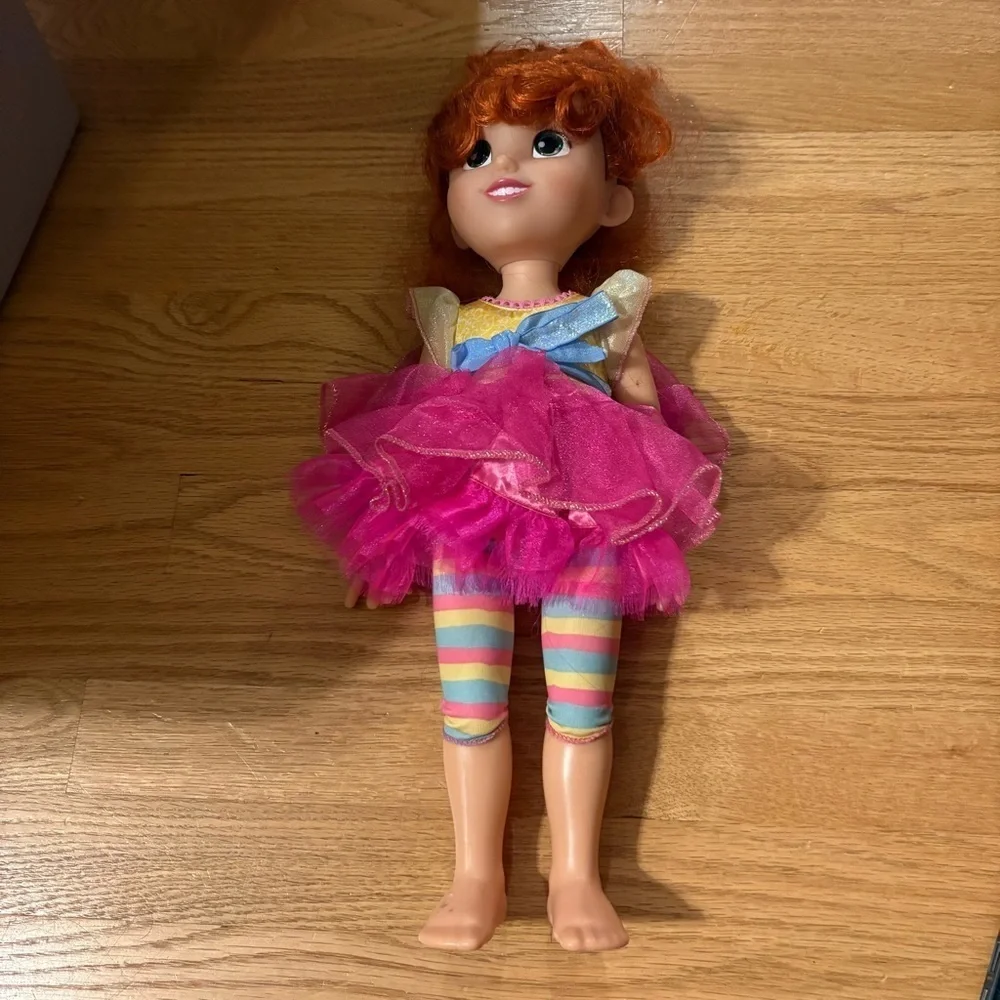 Disney Fancy Nancy Doll Vintage Pink Striped Blue Kids Toy